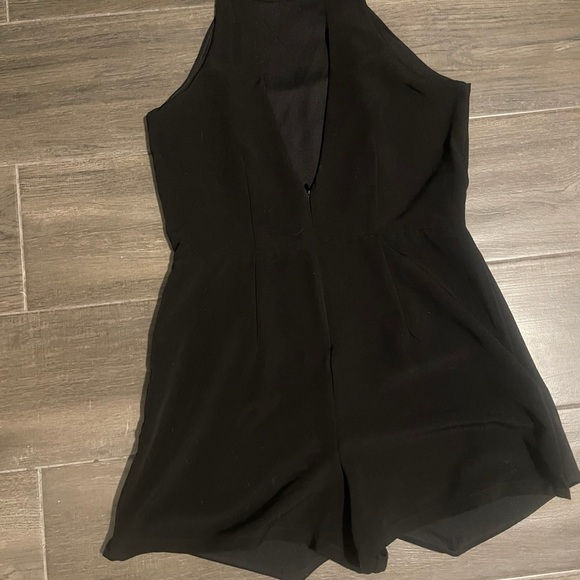 Elegant Black Halter Romper - Picture 5 of 5